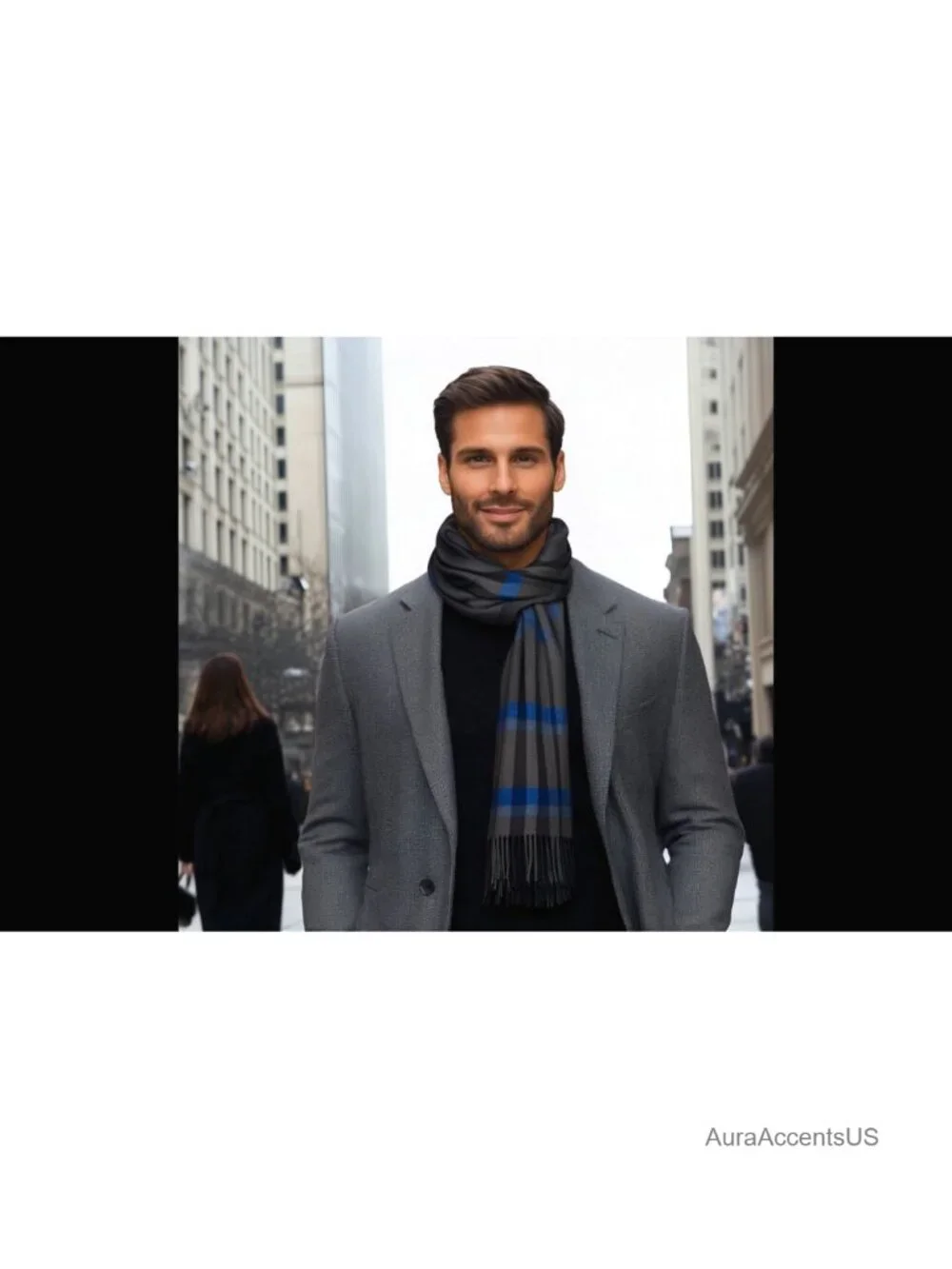 Premium Ultra Warm Soft Durable Stylish Mens Scarf Gift Boxed